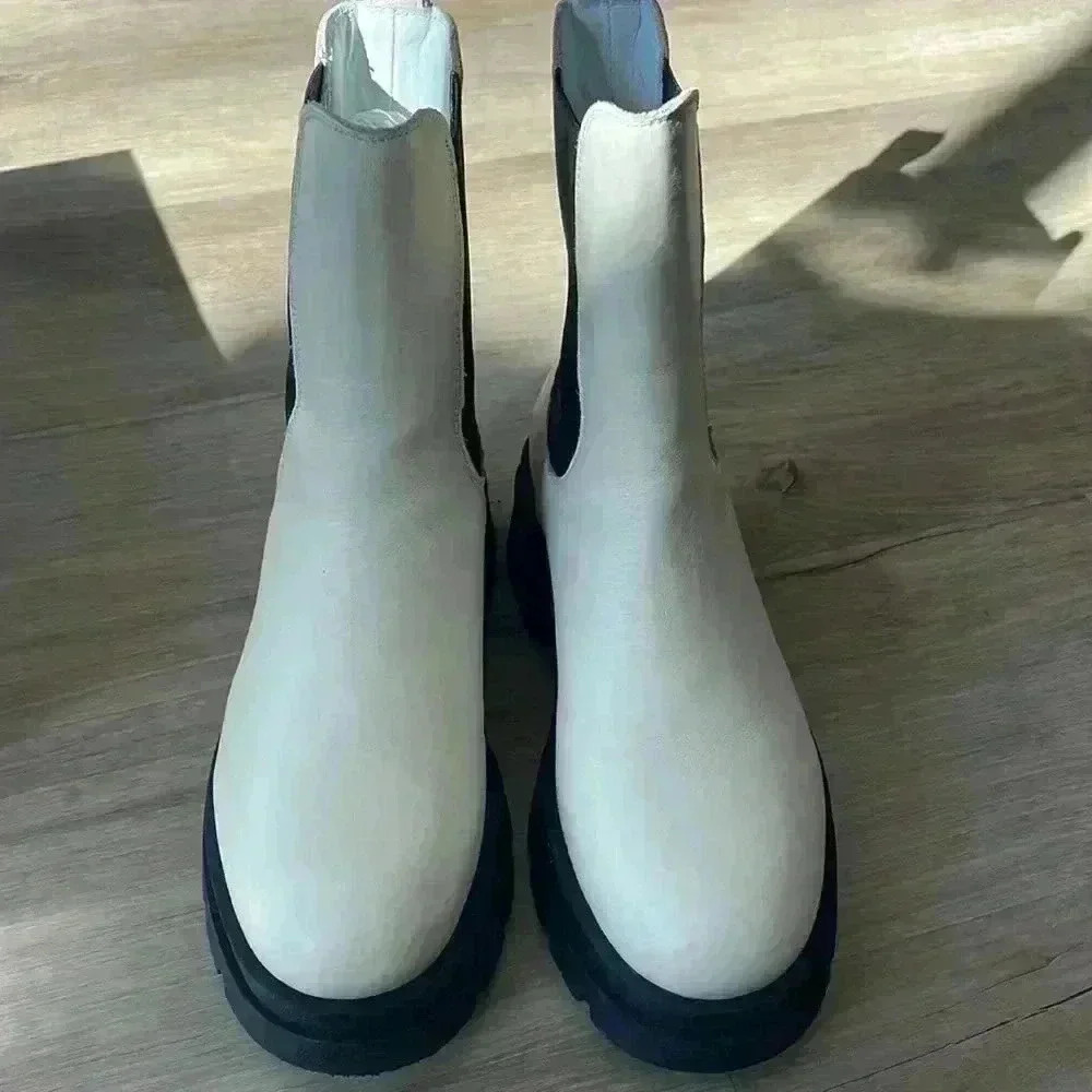 Anine Bing Justine Boots Ivory sz 39 - Picture 5 of 16